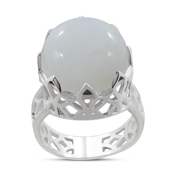 Natural Labradorite Silver Rings