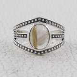 925 Sterling Silver Citrine Rings