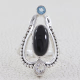 925 Sterling Silver Labradorite Designer Ring