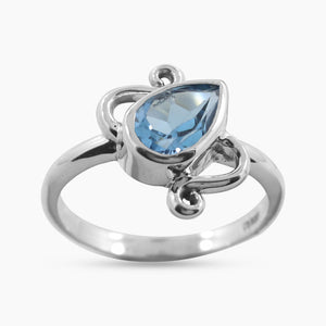 Natural Amethyst Silver Ring
