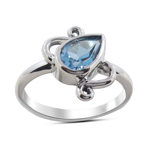 Natural Amethyst Silver Ring