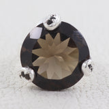 Smoky Quartz 925 Silver Ring