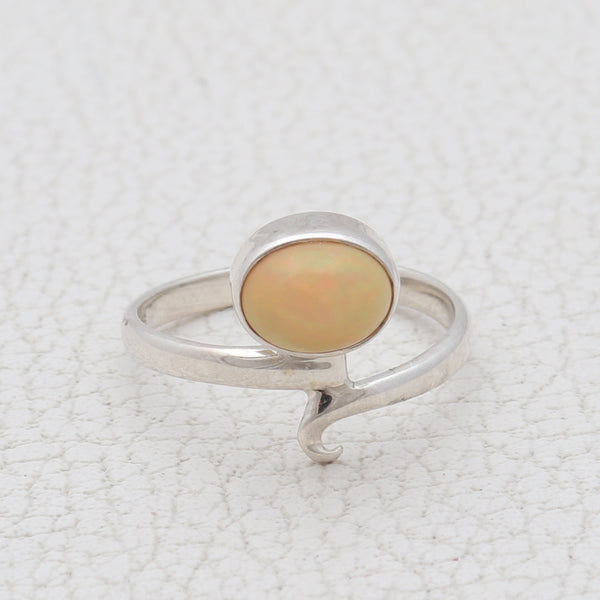 925 Silver Ethiopian Opal Ring