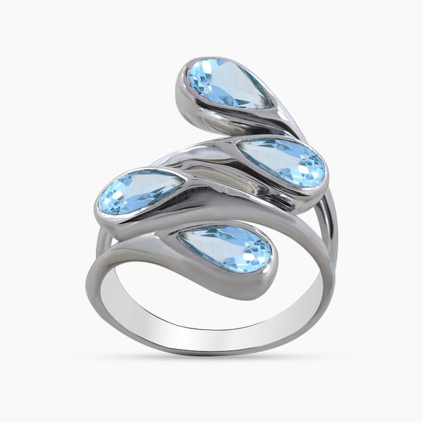 Natural Citrine Silver Ring