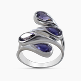 Natural Citrine Silver Ring