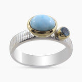 Larimar Silver Ring