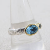 Larimar Silver Ring