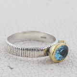 Larimar Silver Ring