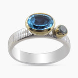 Larimar Silver Ring