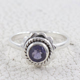 Natural Garnet Gemstone 925 Sterling Silver Ring