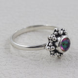Natural Peridot Sterling Silver Rings