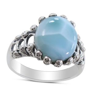 Larimar Silver Rings