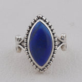 Natural Lapis Lazuli Sterling Silver Jewelry Set