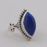 Natural Lapis Lazuli Sterling Silver Jewelry Set