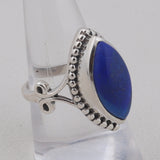 Natural Lapis Lazuli Sterling Silver Jewelry Set