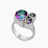 925 Sterling Silver Mystic Quartz Rings