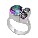 925 Sterling Silver Mystic Quartz Ring