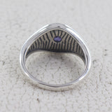 925 Sterling Silver Iolite Gemstone Ring With Prong Set