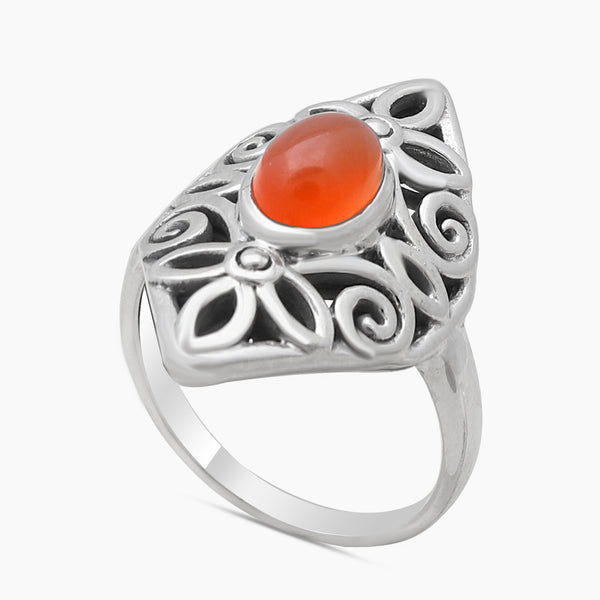 925 Sterling Silver Carnelian Rings