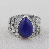 Lapis Lazuli Designer 925 Sterling Silver Men's Ring