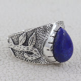 Lapis Lazuli Designer 925 Sterling Silver Men's Ring