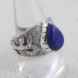 Lapis Lazuli Designer 925 Sterling Silver Men's Ring