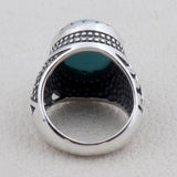 Larimar Gemstone 925 Sterling Silver Ring