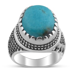 Larimar Gemstone 925 Sterling Silver Rings