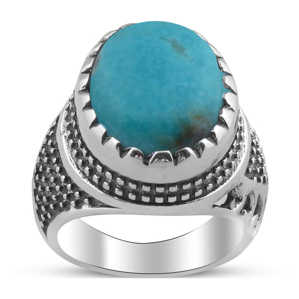 Larimar Gemstone 925 Sterling Silver Rings