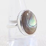 Abolone Shell Silver Ring