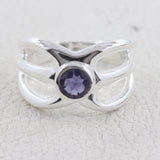 Iolite Silver Ring