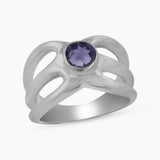 Iolite Silver Rings