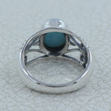 Natural Labradorite Silver Ring