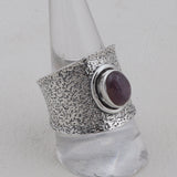 Star Ruby Gemstone 925 Sterling Silver Ring