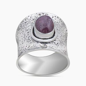 Star Ruby Silver Rings