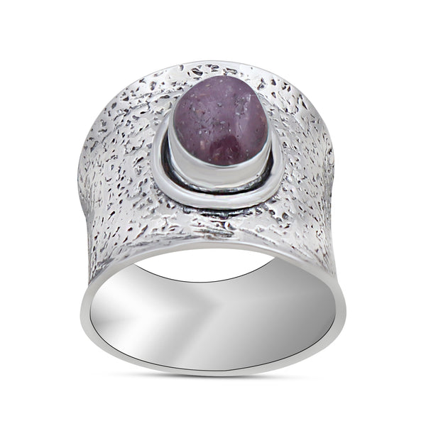 Star Ruby Gemstone 925 Sterling Silver Rings