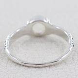 925 Silver Rainbow Moonstone Ring