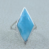 Larimar Silver Ring