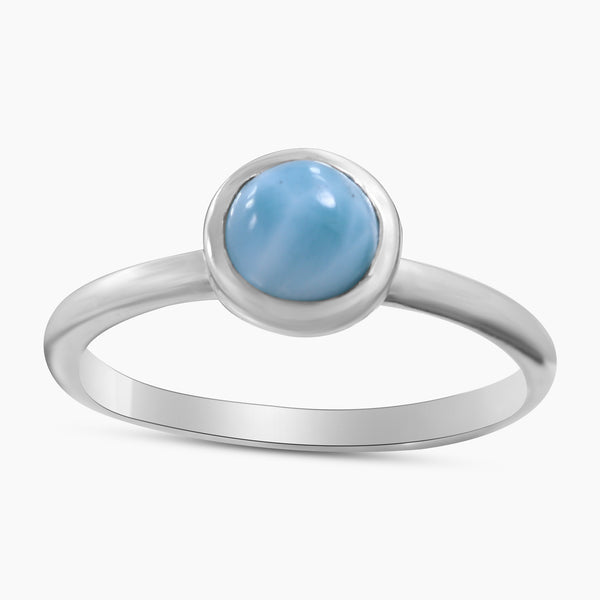 Larimar Silver Rings