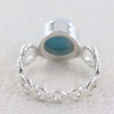 Larimar Silver Ring