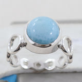 Larimar Silver Ring