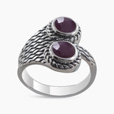Amethyst Silver Rings