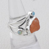 Ethiopian Opal Silver Ring