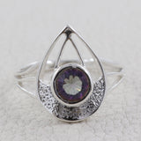 Mystic Quartz Silver Ring