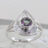 Mystic Quartz Silver Ring