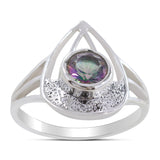 Mystic Quartz Silver Ring