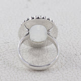 Black Rutile Quartz Silver Ring