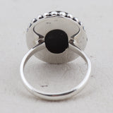 Black Onyx Silver Ring