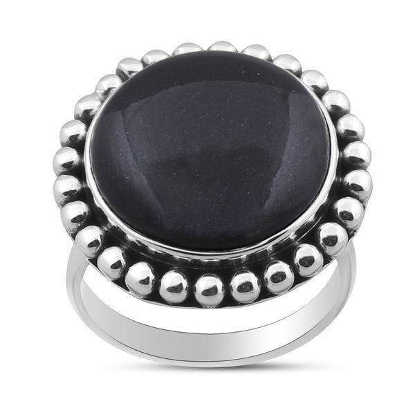 925 Sterling Silver Black Onyx Ring
