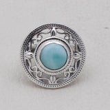 Natural Mexican Turquoise Silver Ring